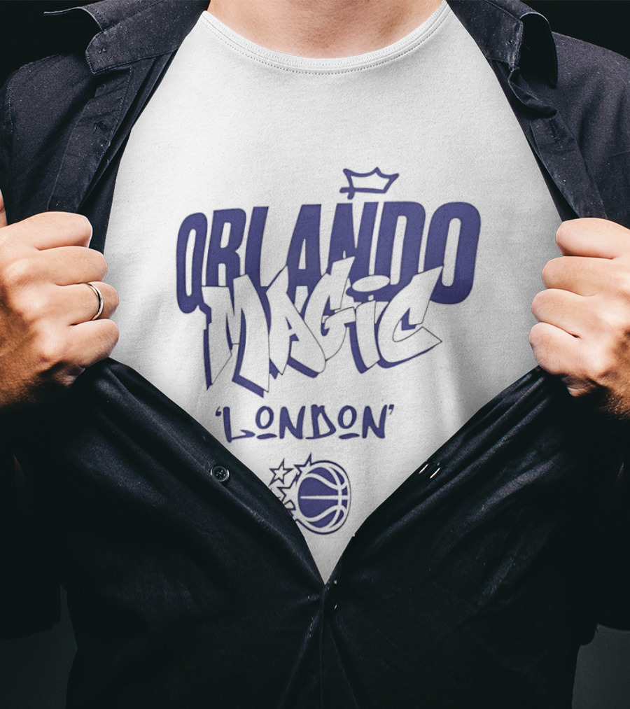 Orlando Magic London Basketball Team Branding T-Shirt