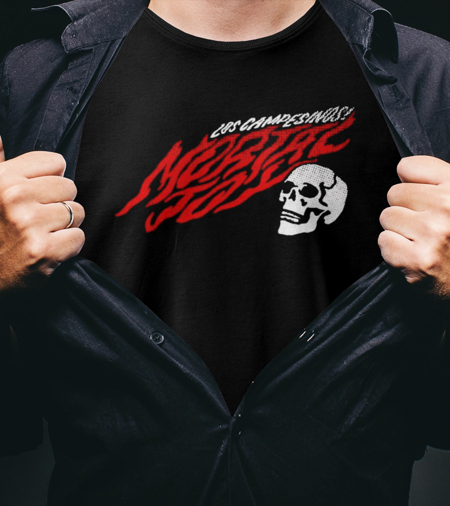 Los Campesinos Mortal Joy Tour Skull Flame T-Shirt