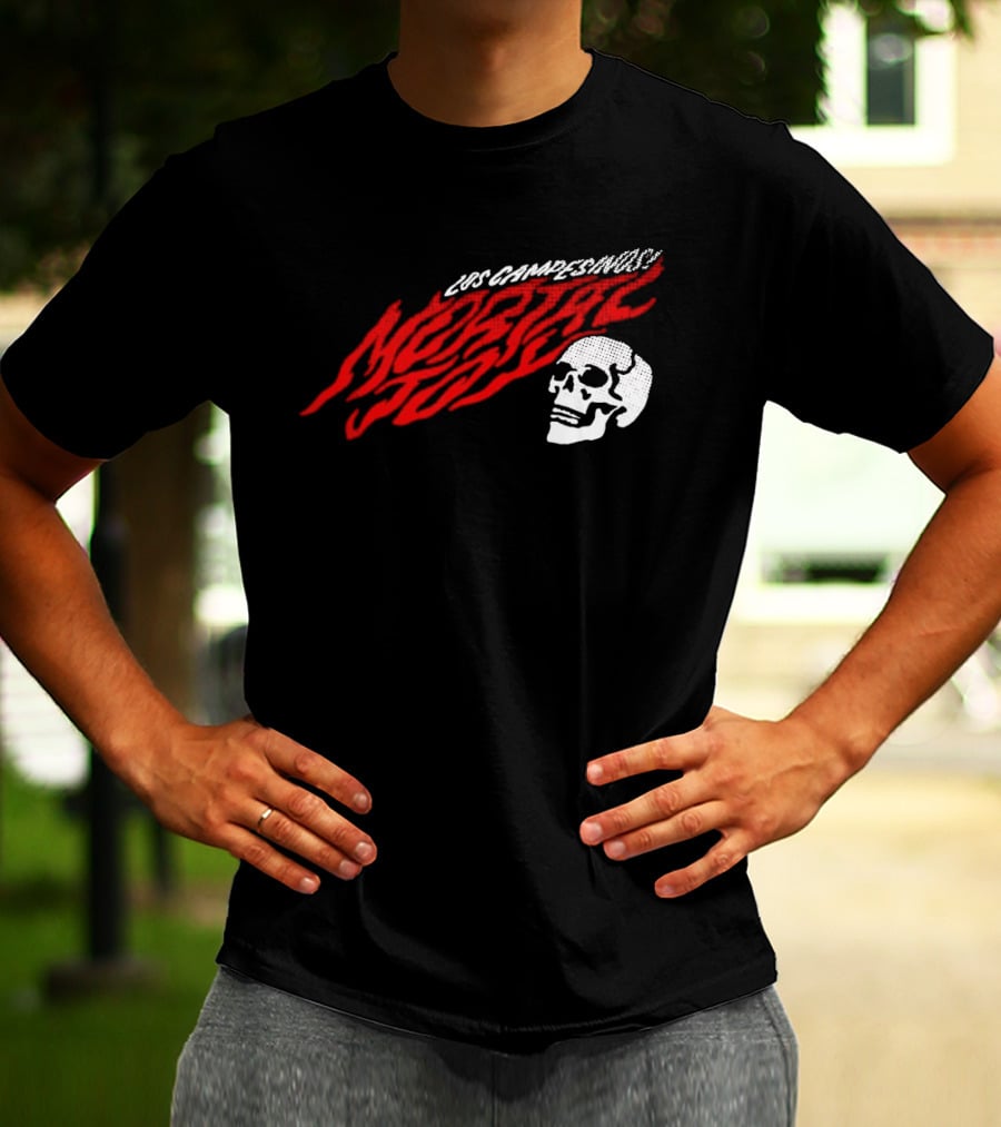 Los Campesinos Mortal Joy Tour Skull Flame T-Shirt
