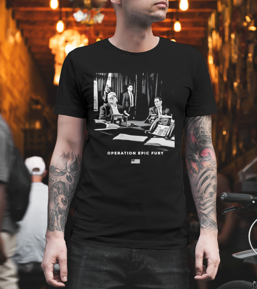 Operation Epic Fury MaraLago Florida War Room Strategy Session T-Shirt