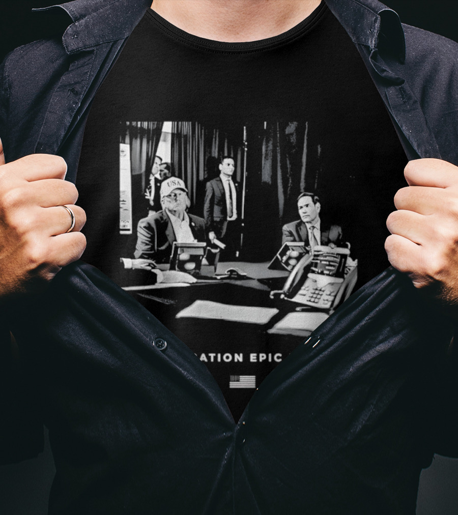 Operation Epic Fury MaraLago Florida War Room Strategy Session T-Shirt