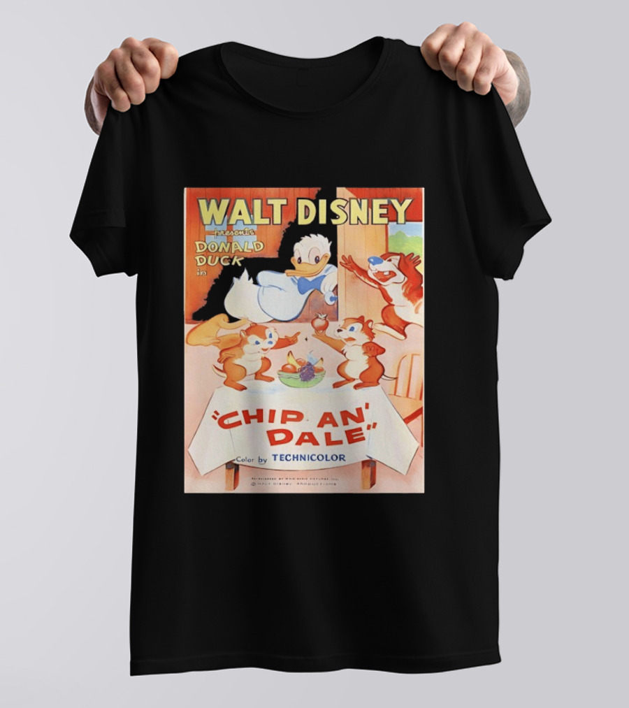 Walt Disney Presents Donald Duck In Chip An Dale Color By Technicolor T-Shirt