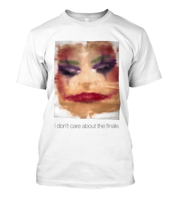 Joker I Don't Care About The Finale Abstract Face T-Shirt