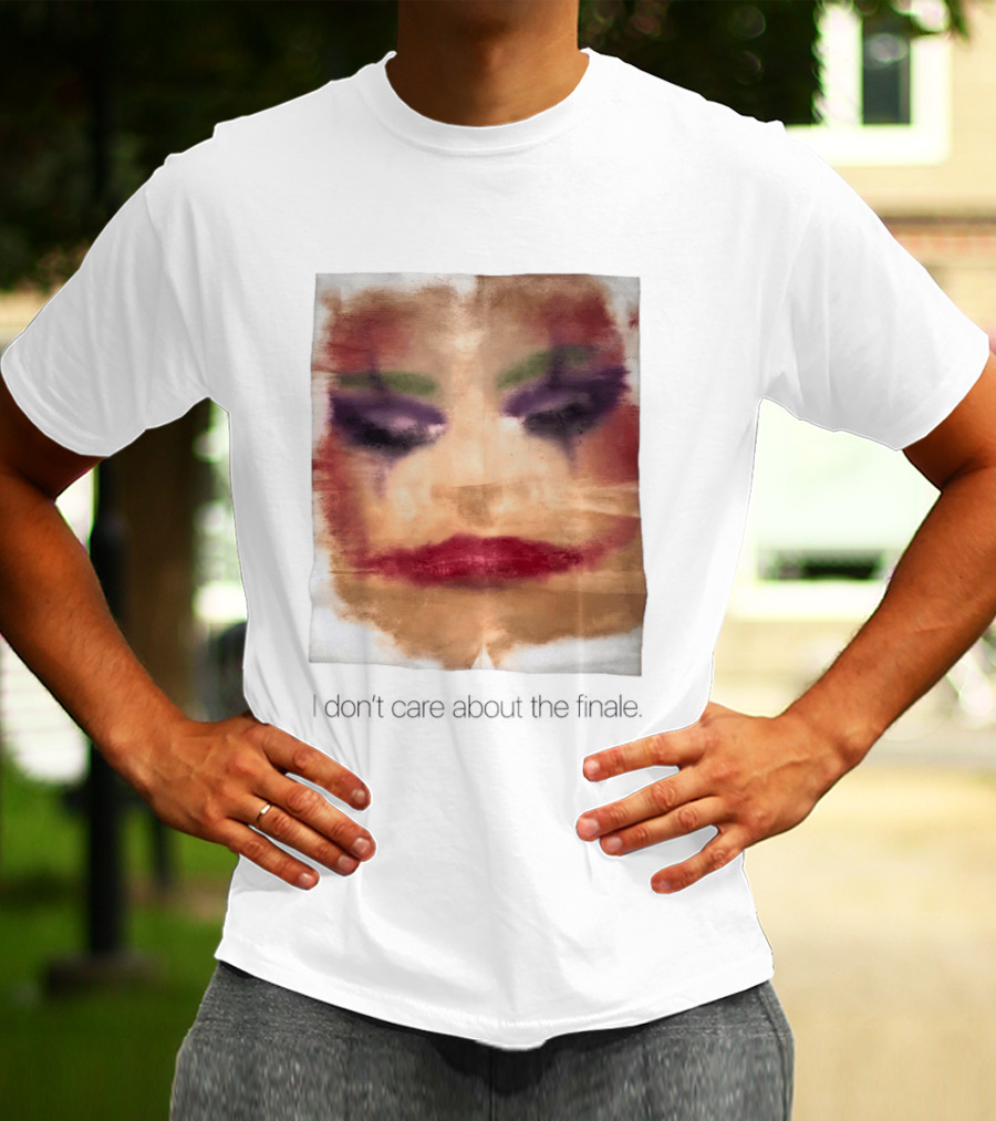 Joker I Don't Care About The Finale Abstract Face T-Shirt