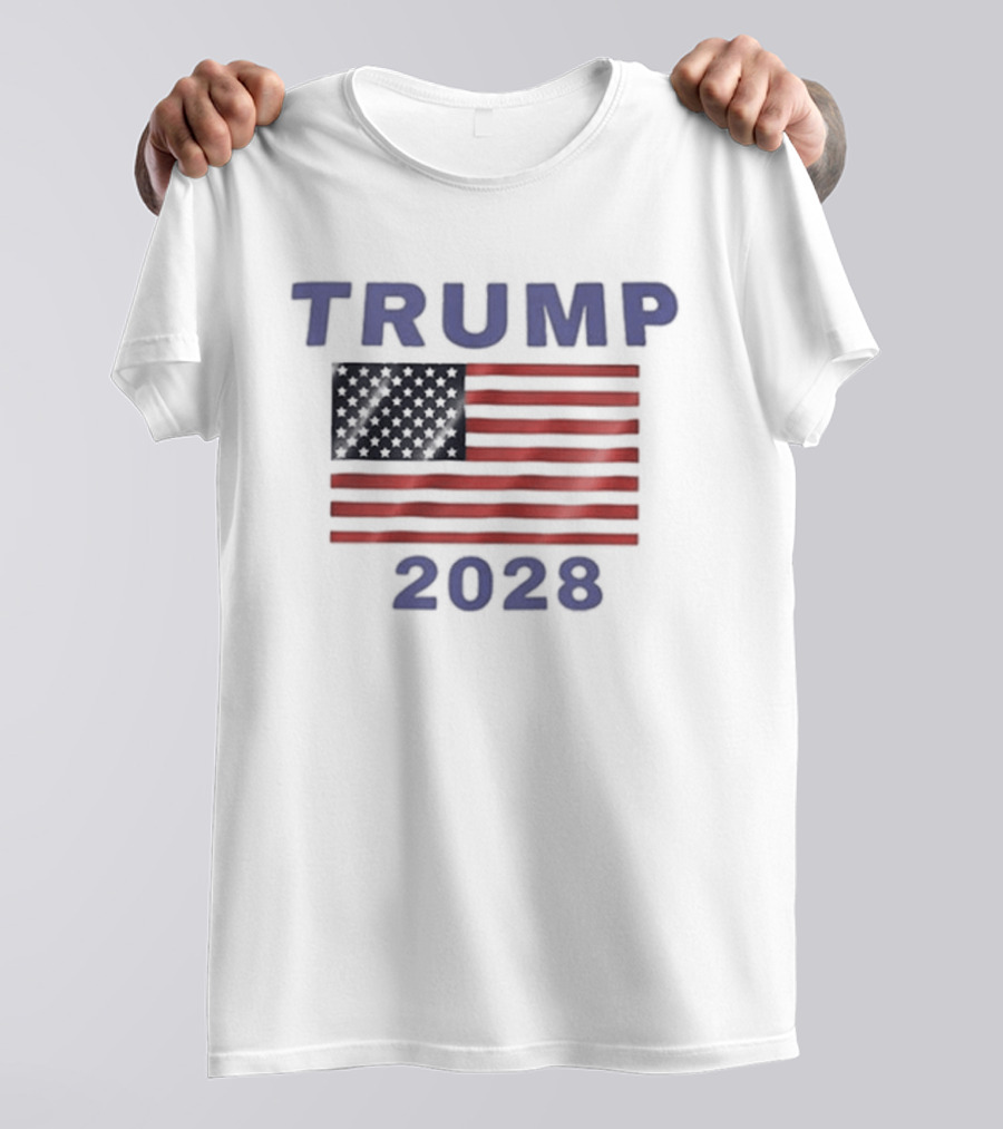 Lorena Hale Zimmerman Trump 2028 American Flag T-Shirt