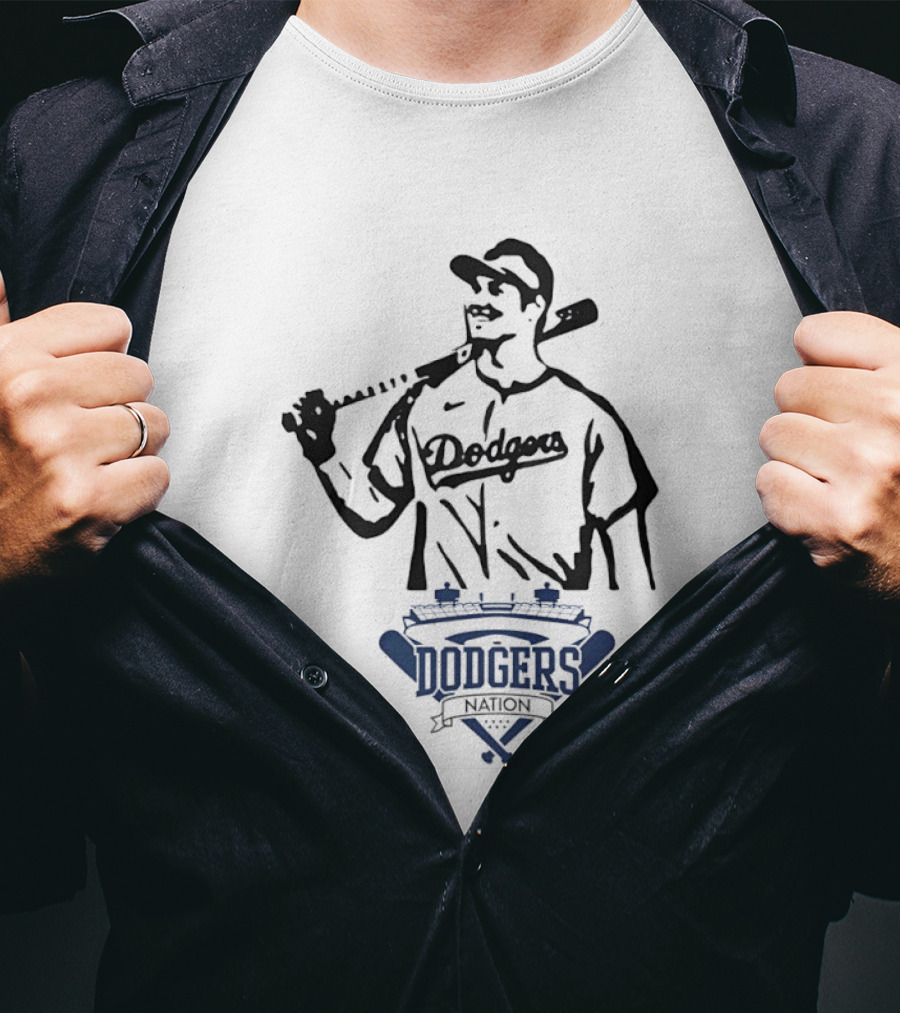Dodgers Nation Baseball Player Los Angeles T-Shirt