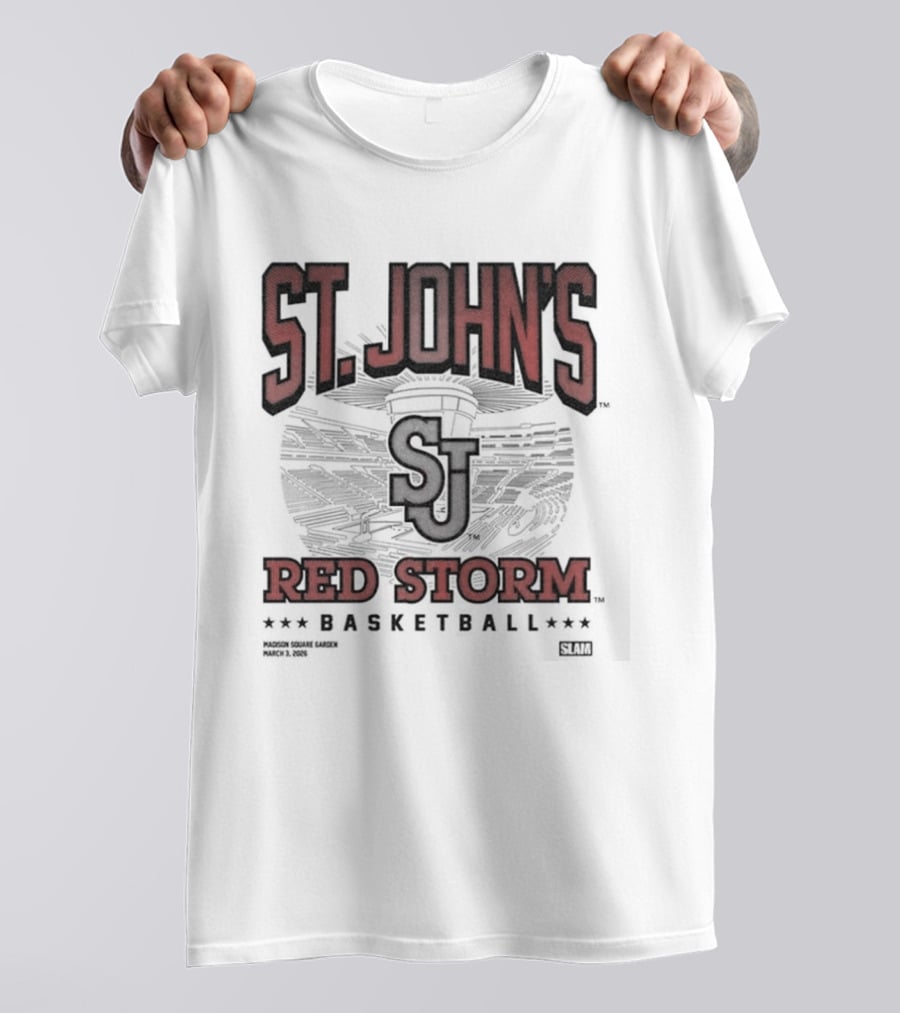 St John's Red Storm Basketball Madison Square Garden March 3 2026 Exclusive Event T-Shirt
