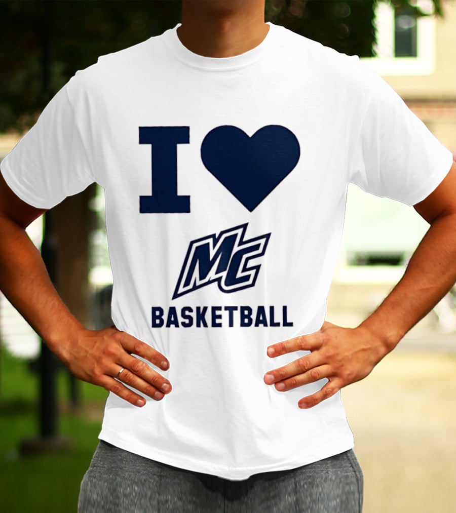I Love MC Basketball Merrimack College T-Shirt