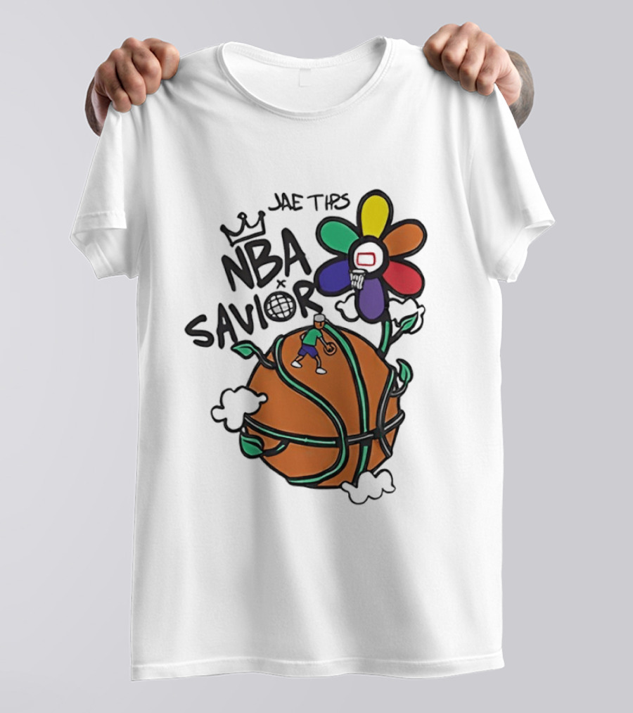 Jae Tips NBA Savior Basketball Flower Planet Player T-Shirt