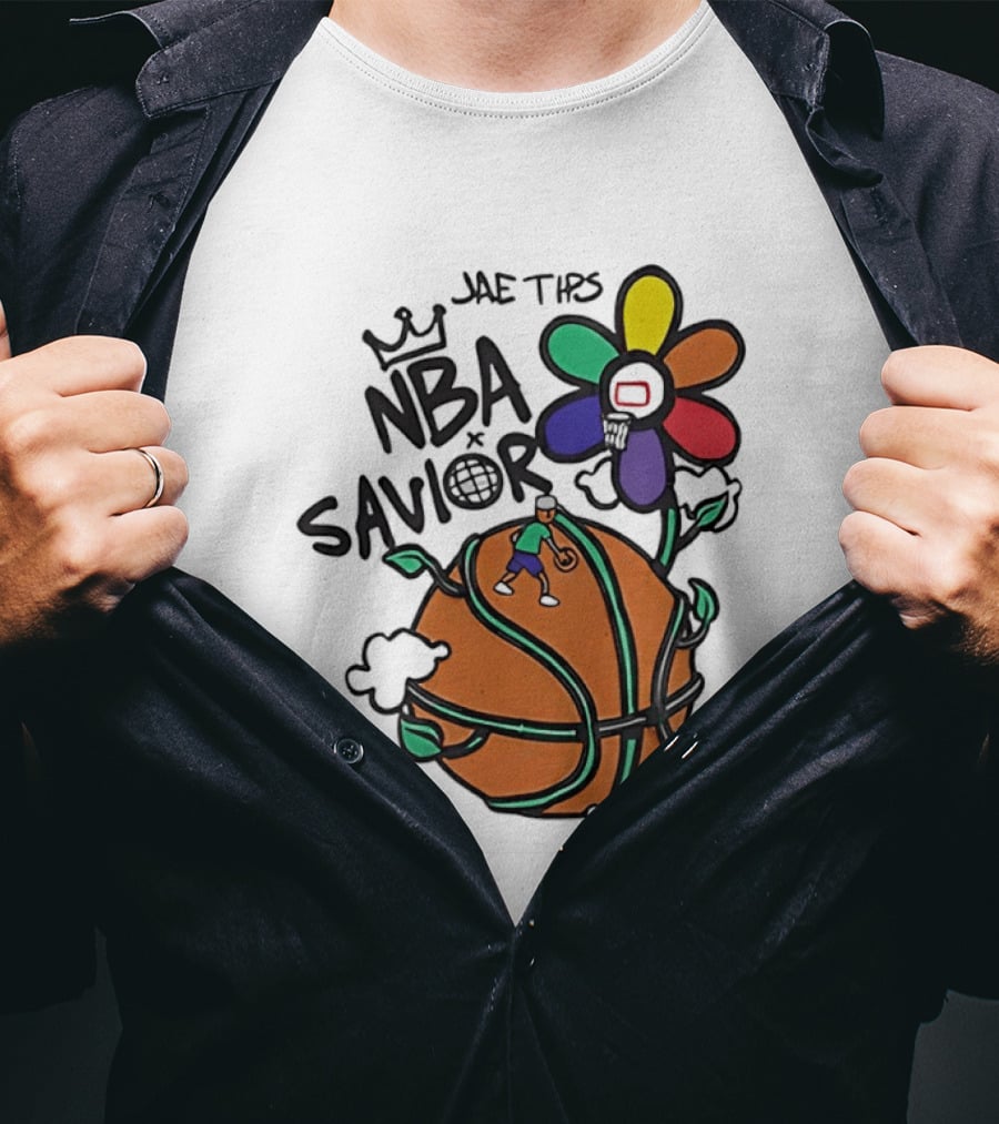 Jae Tips NBA Savior Basketball Flower Planet Player T-Shirt