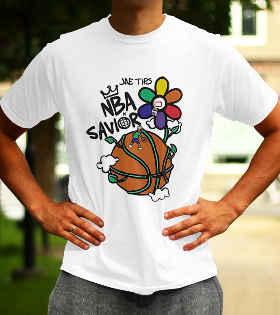 Jae Tips NBA Savior Basketball Flower Planet Player T-Shirt