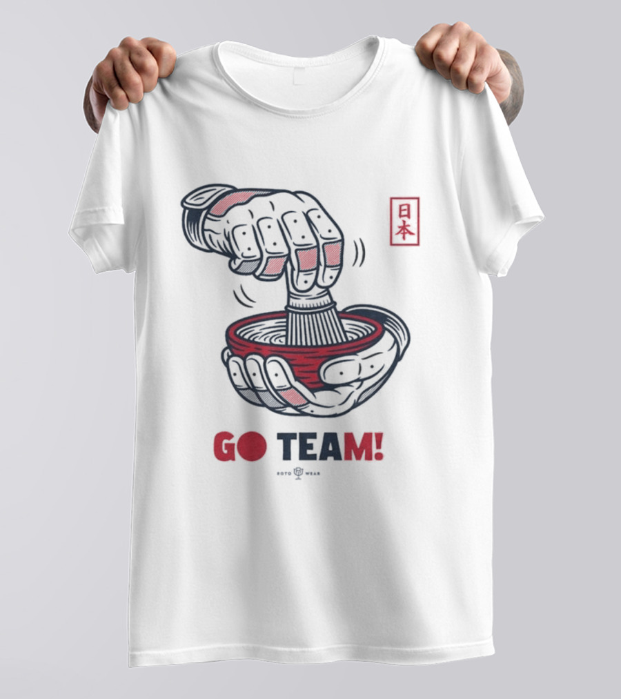 Japan Tea Ceremony Go Team Celebratory Spirit T-Shirt