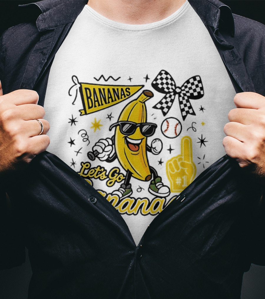 Let's Go Bananas Savannah Bananas Baseball Fun Fan Gear T-Shirt
