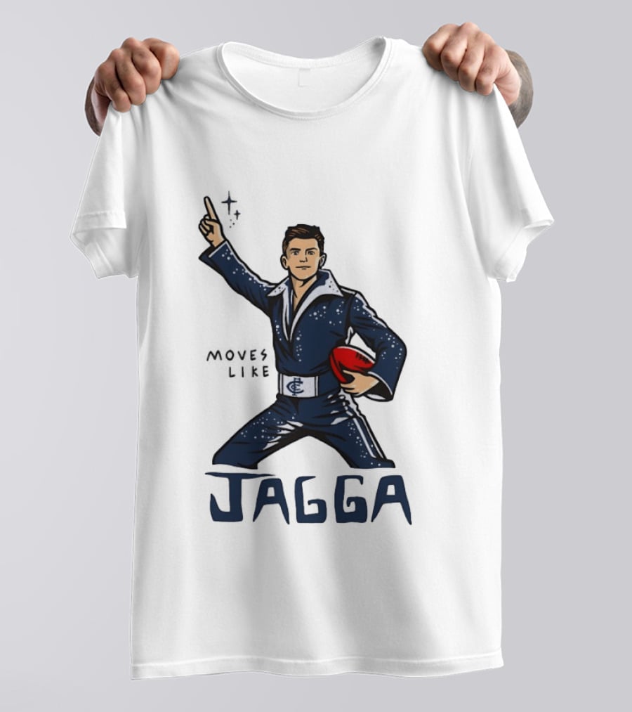 Jagga Moves Like Elvis Presley Carlton Football T-Shirt