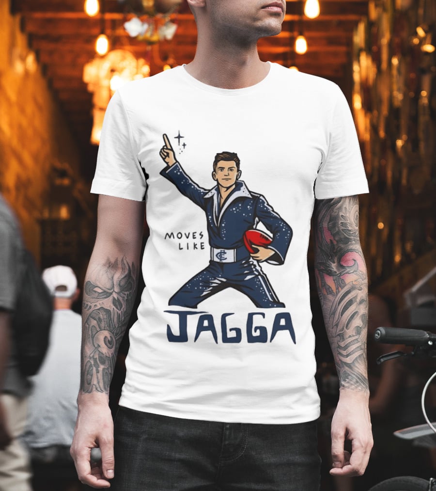 Jagga Moves Like Elvis Presley Carlton Football T-Shirt