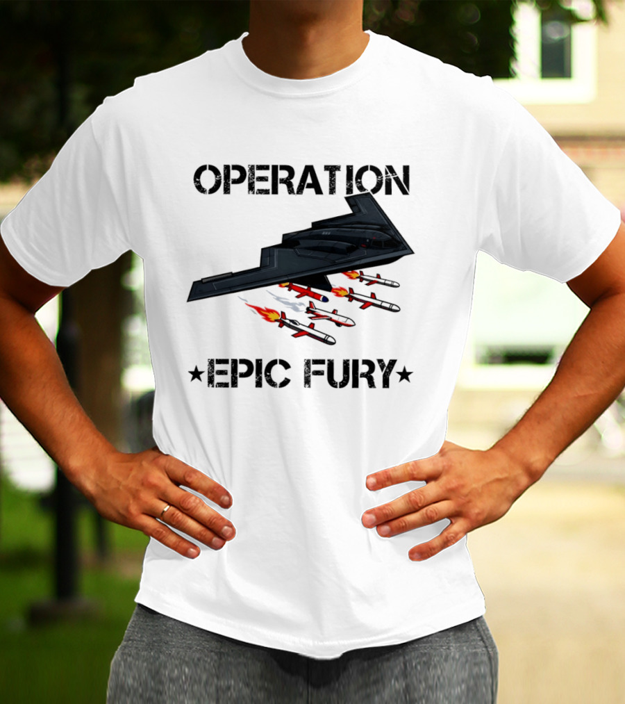 Northrop Grumman B 2 Spirit Operation Epic Fury America Airplane Aircraft T-Shirt