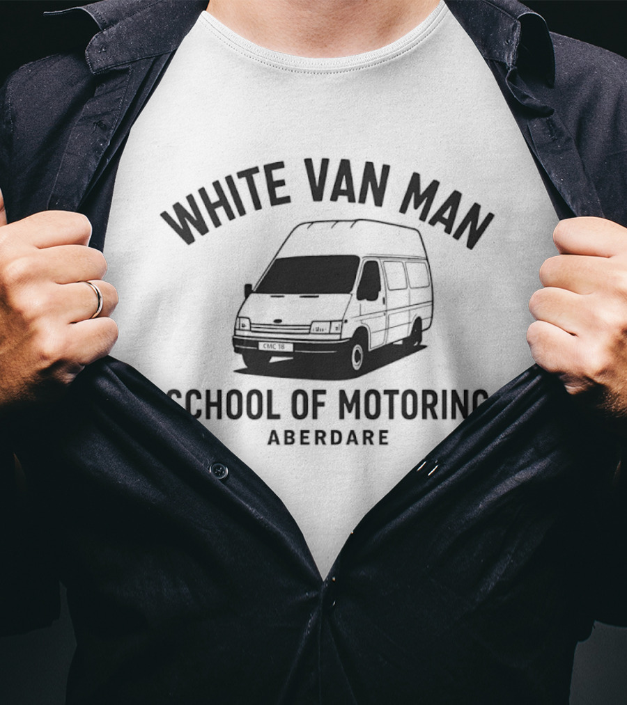White Van Man School Of Motoring Aberdare Van T-Shirt