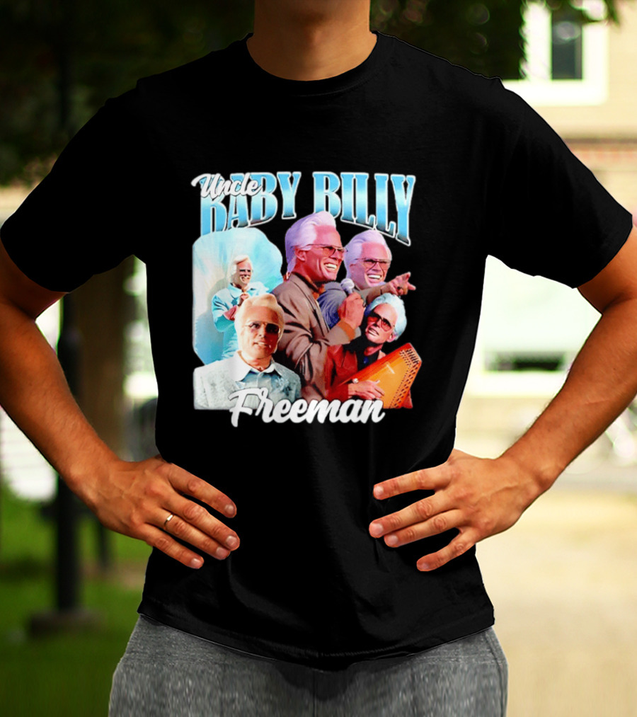 Uncle Baby Billy Freeman Character Collage T-Shirt