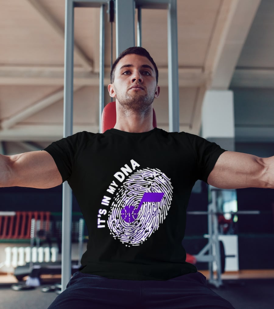 Utah Jazz It's In My DNA Fingerprint Basketball Fan T-Shirt