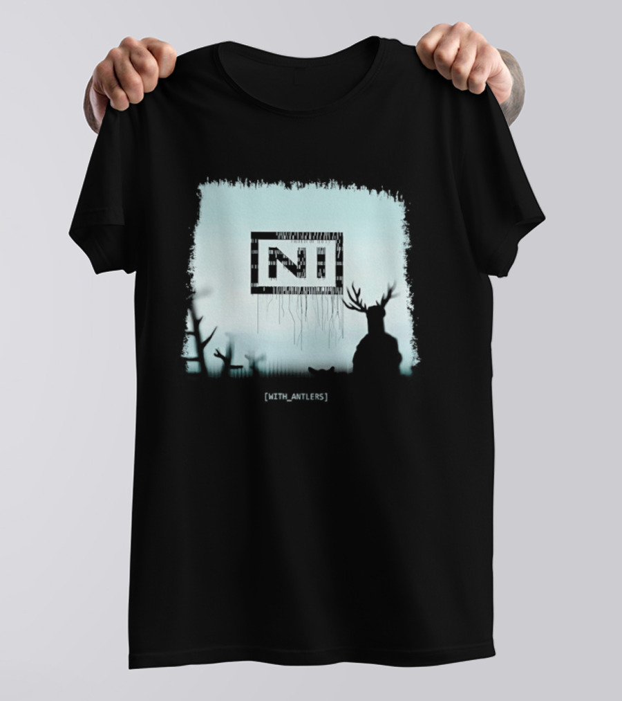 Nine Inch Nails NIN Deer Shadow With Antlers T-Shirt