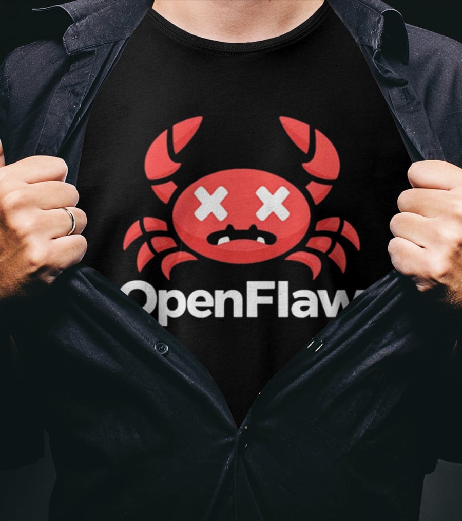 OpenFlaw Crab Icon With Cartoon Style And Fun Expression T-Shirt