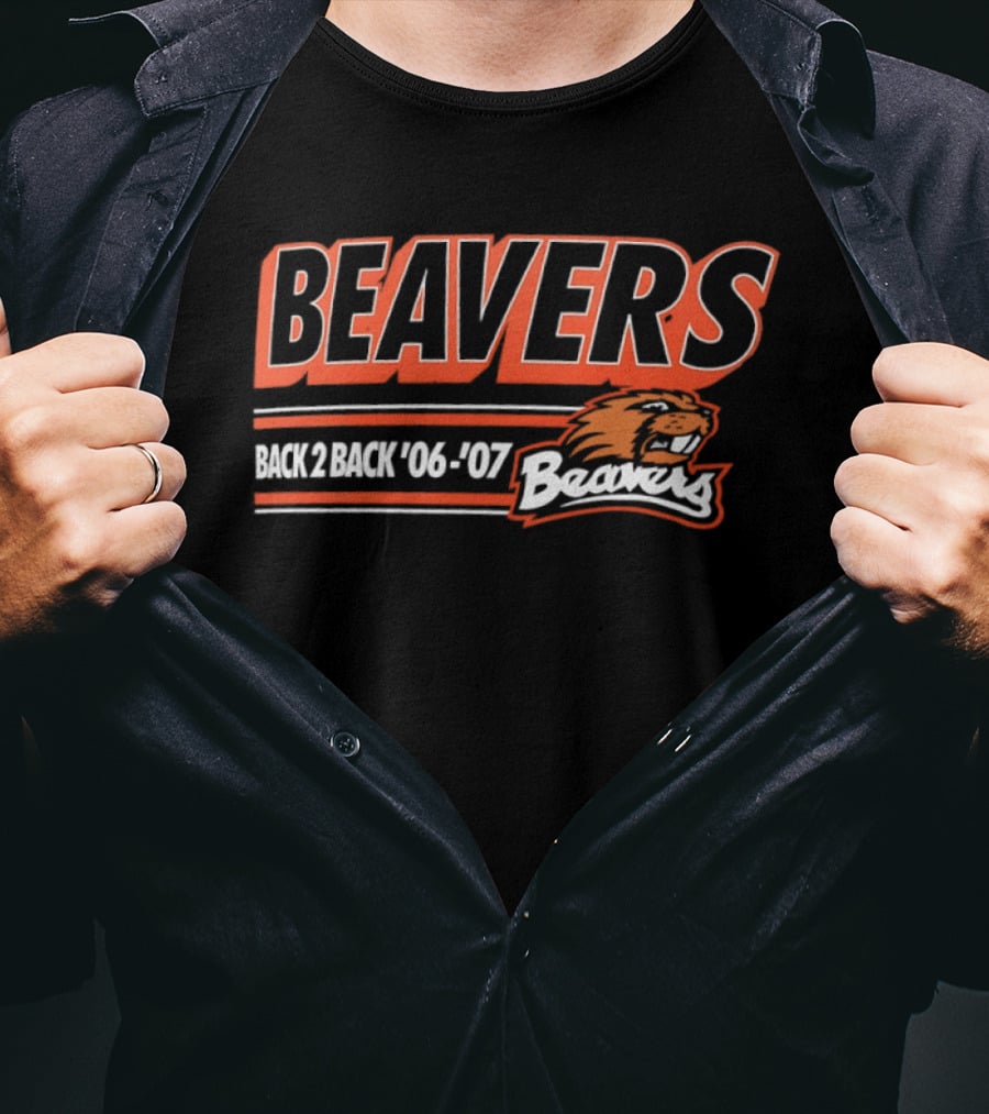 BEAVERS Back 2 Back '06 '07 T-Shirt