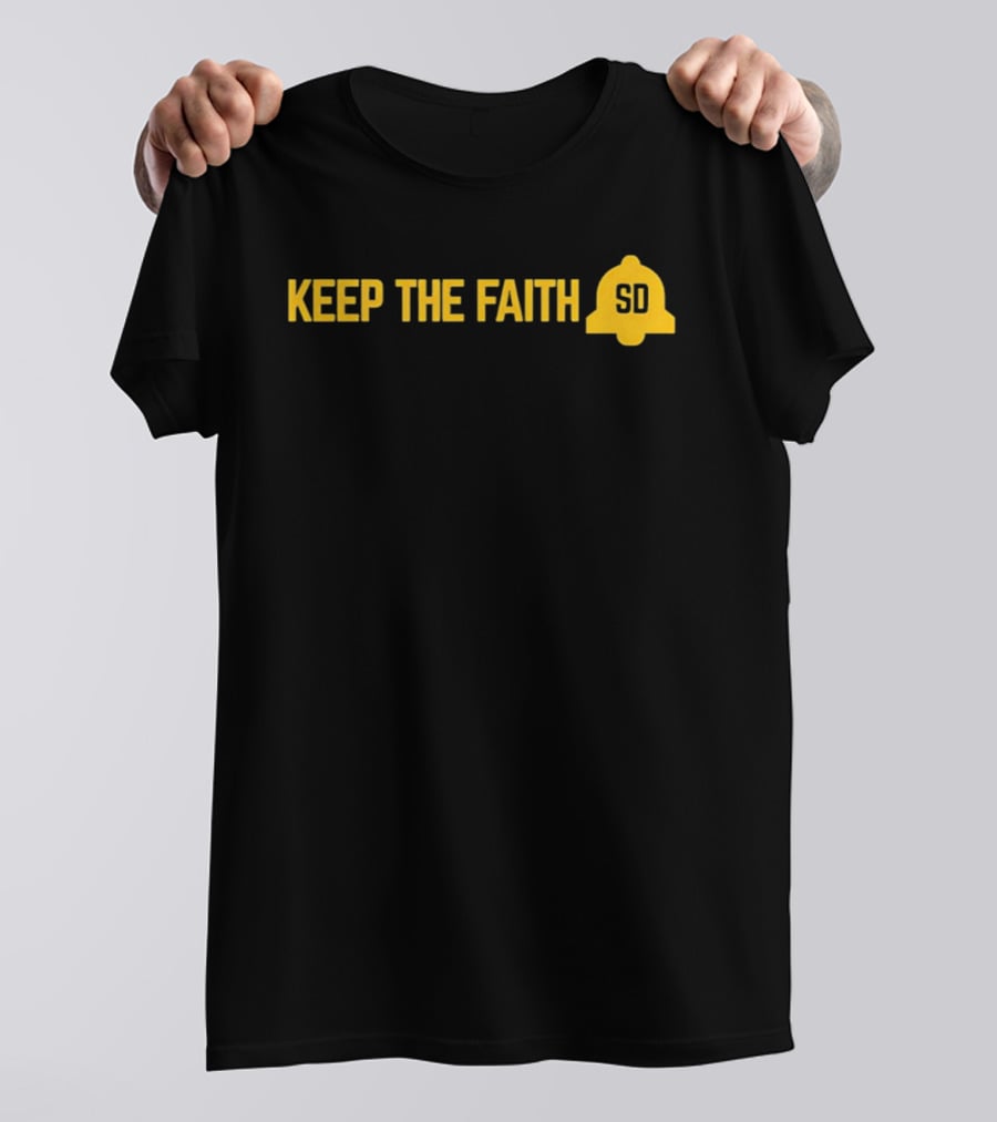 Keep The Faith SD Baseball Gods Smile Peter Seidler T-Shirt
