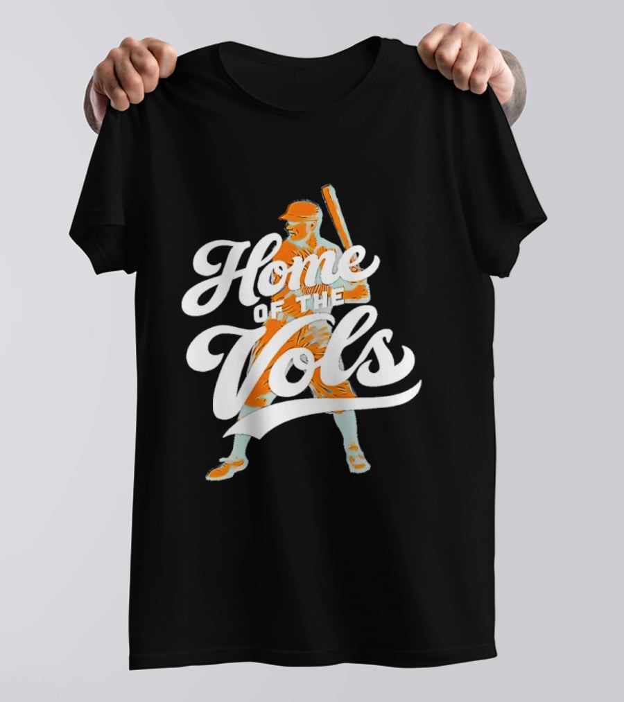 Home Of The Vols Baseball Player T-Shirt