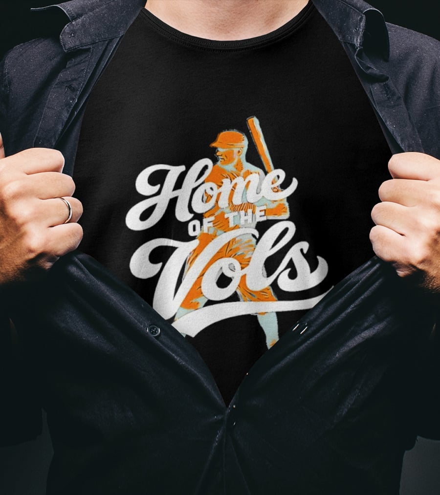 Home Of The Vols Baseball Player T-Shirt