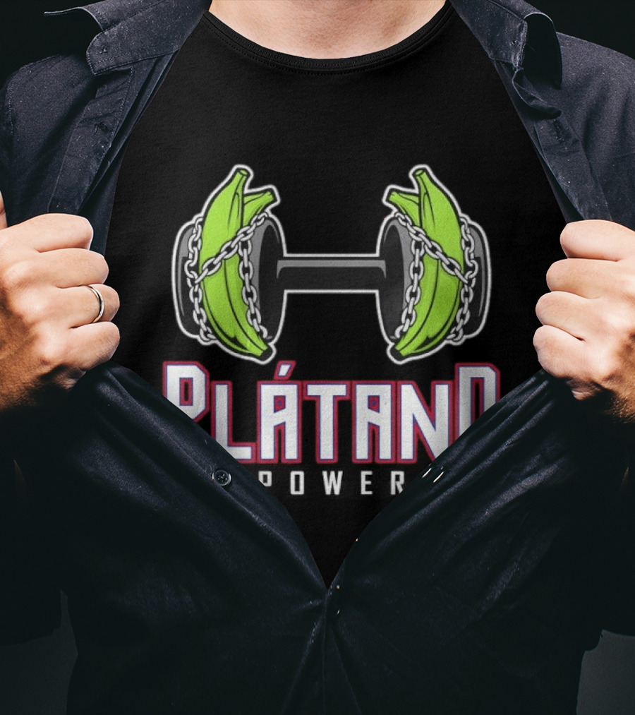 Plátano Dumbbell Power Fitness Strengthener T-Shirt