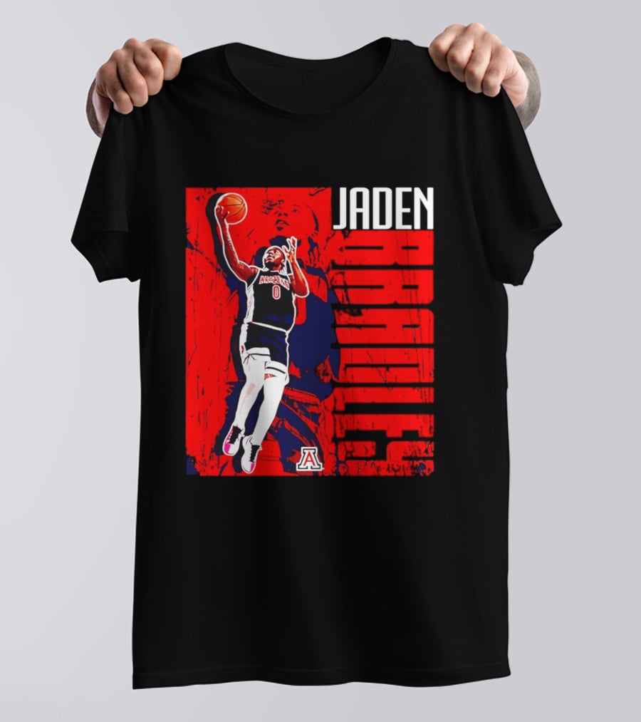 Jaden Bradley Arizona Wildcats NCAA Basketball Player Collage T-Shirt