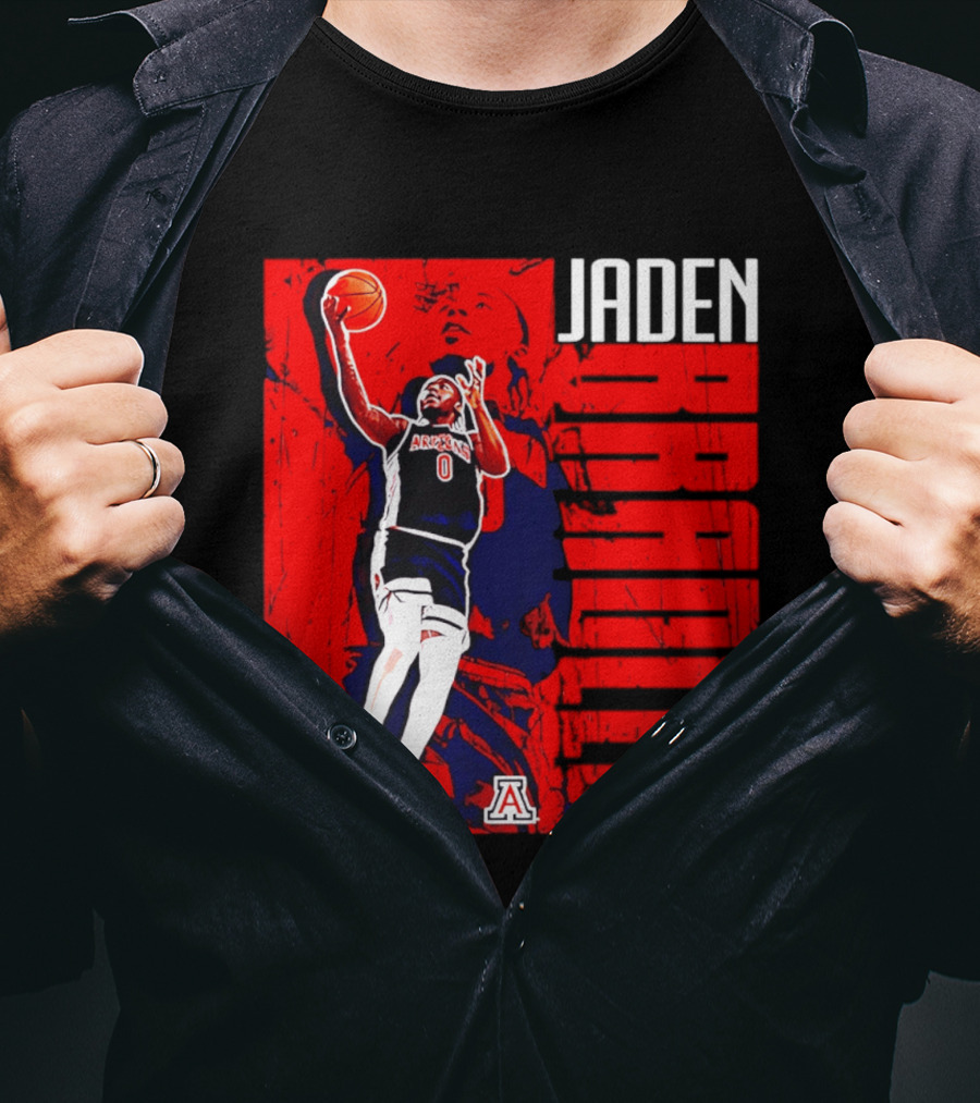 Jaden Bradley Arizona Wildcats NCAA Basketball Player Collage T-Shirt