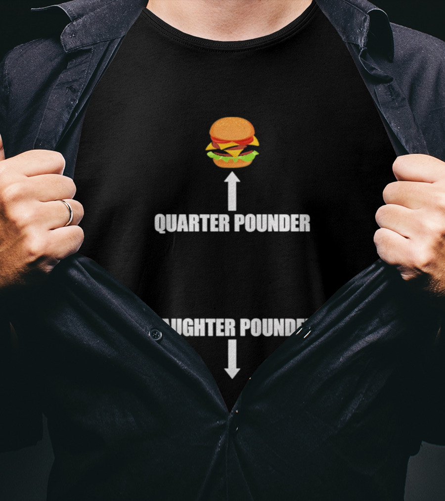 Quarter Pounder Daughter Pounder Funny Sandwich Combo T-Shirt