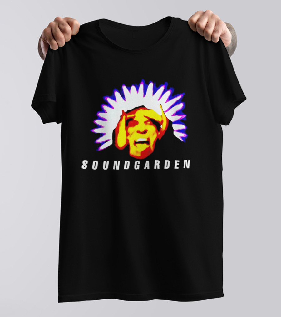 Soundgarden Black Hole Sun Surreal Face Psychedelic T-Shirt