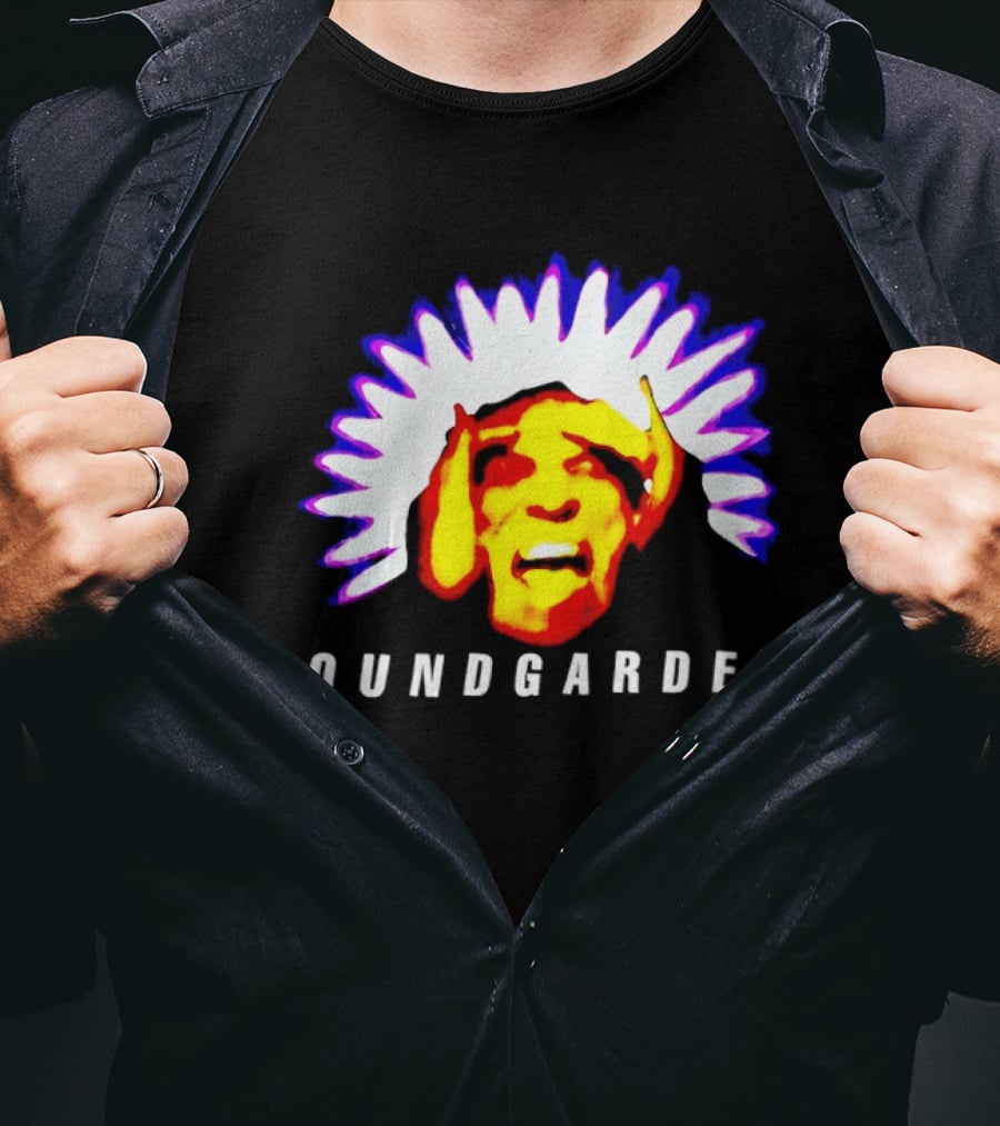 Soundgarden Black Hole Sun Surreal Face Psychedelic T-Shirt