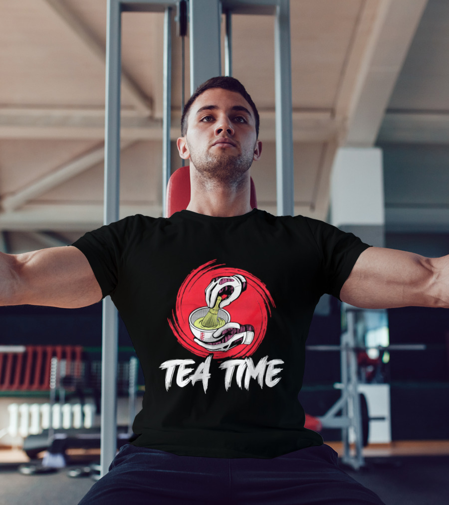 Tea Time Baseball Pouring Sports Fusion T-Shirt
