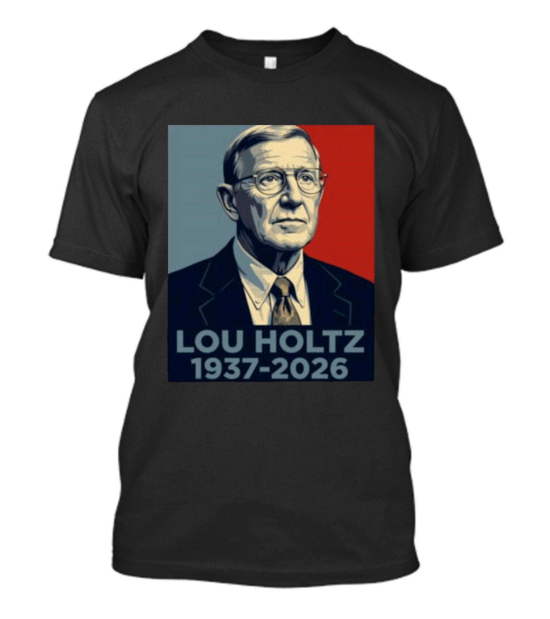 Lou Holtz 1937 2026 Memorial T-Shirt