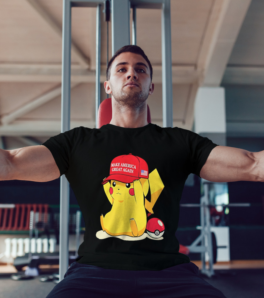 MAGA Pikachu Make America Great Again Hat Pokemon Fan Trend T-Shirt
