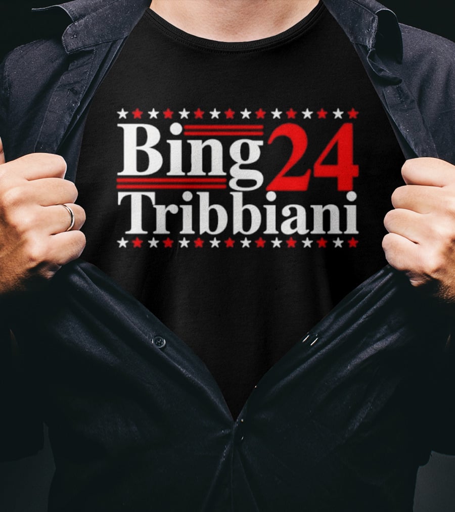 Bing Tribbiani 2024 Presidential Campaign Stars And Stripes T-Shirt