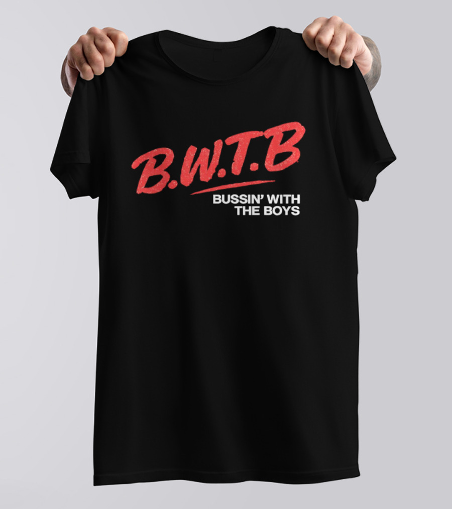 BWTB Bussin' With The Boys Retro Red T-Shirt