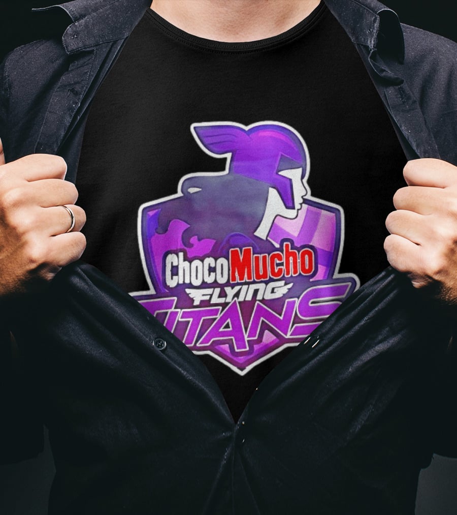 Choco Mucho Flying Titans Purple Shield T-Shirt