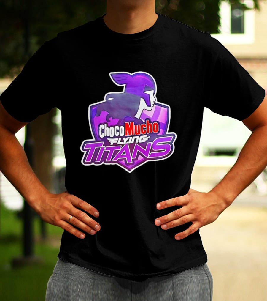 Choco Mucho Flying Titans Purple Shield T-Shirt
