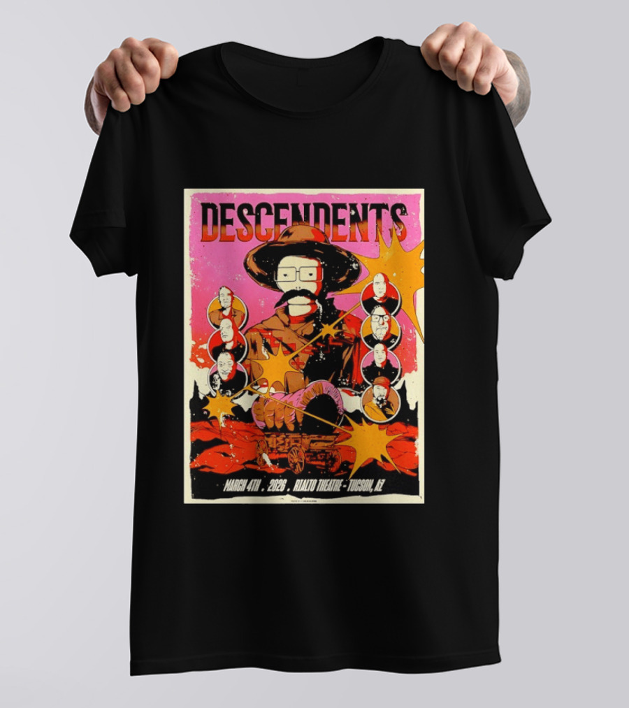 Descendents Live March 4 2026 At Rialto Theatre Tucson Arizona Concert Event T-Shirt
