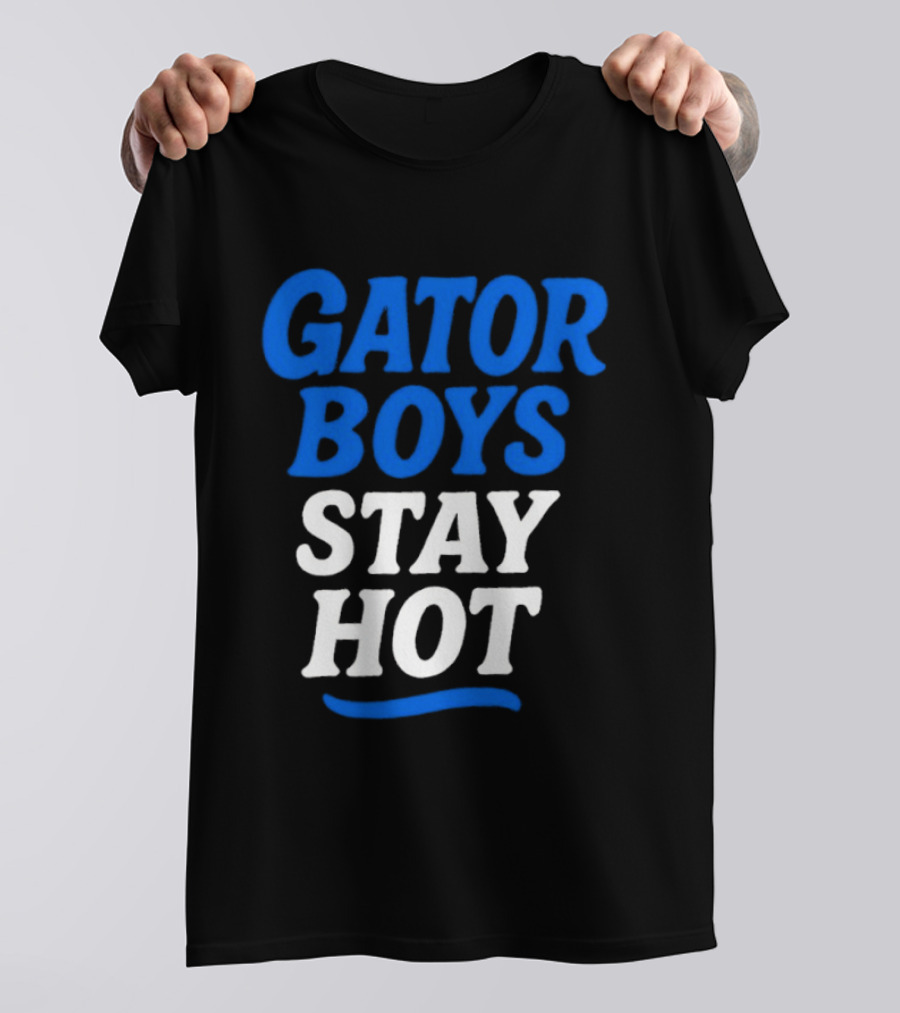 Florida Gator Boys Stay Hot Blue And White T-Shirt