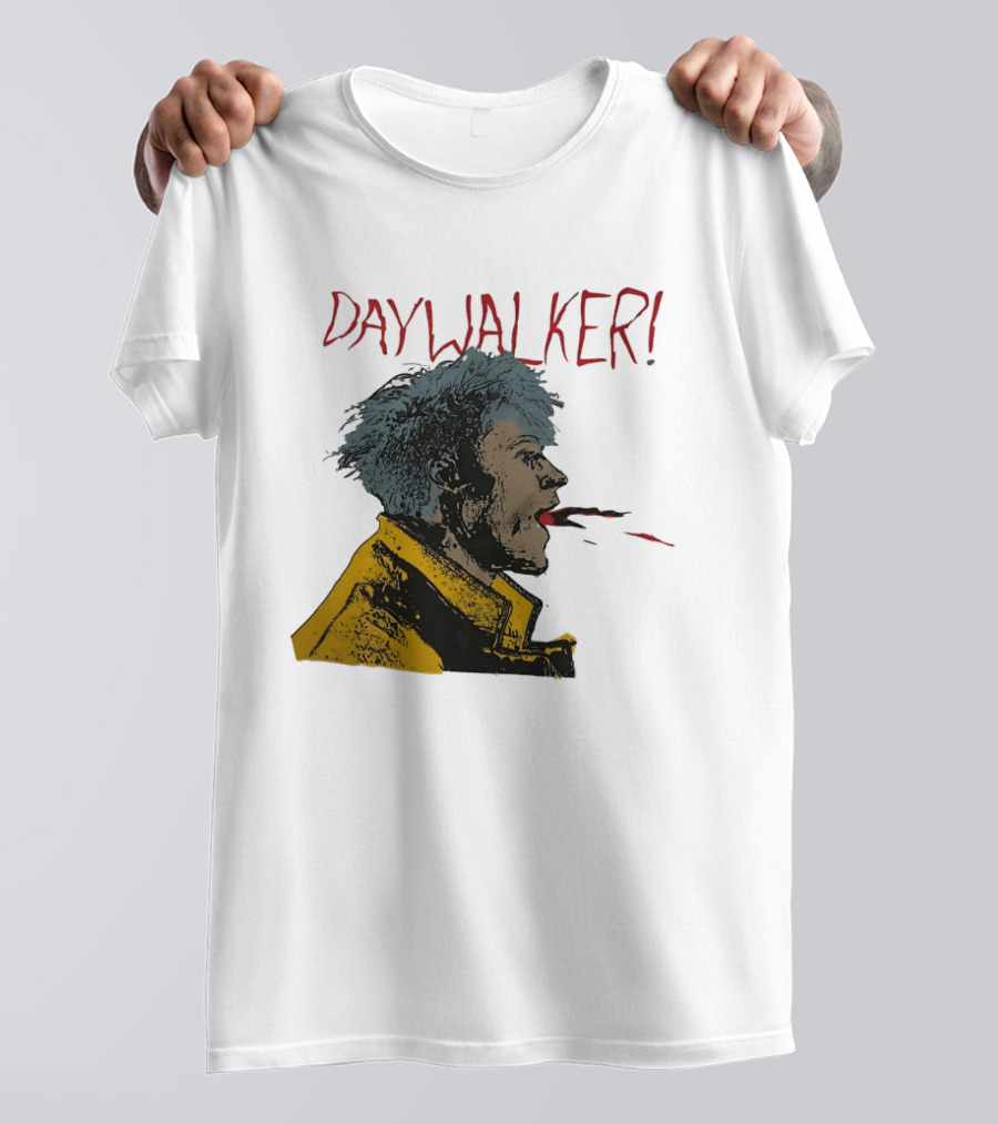 Machine Gun Kelly Daywalker Illustration With Character And Yellow Jacket T-Shirt