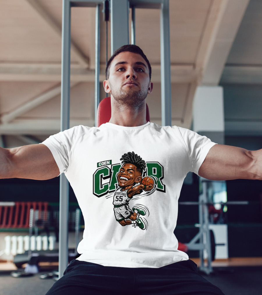 Coen Carr Caricature Basketball Player 55 Dunking Animation T-Shirt