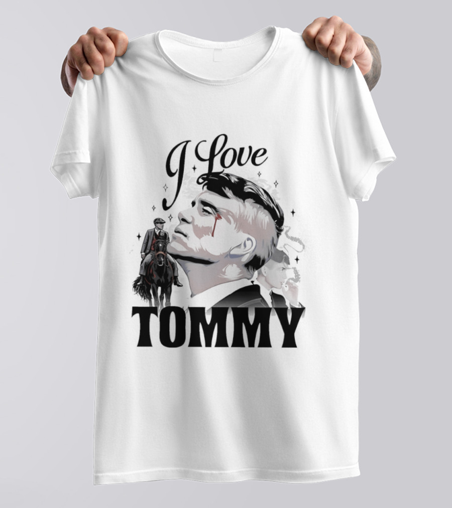 I Love Tommy Shelby In Peaky Blinders Movie Horse And Man Image T-Shirt