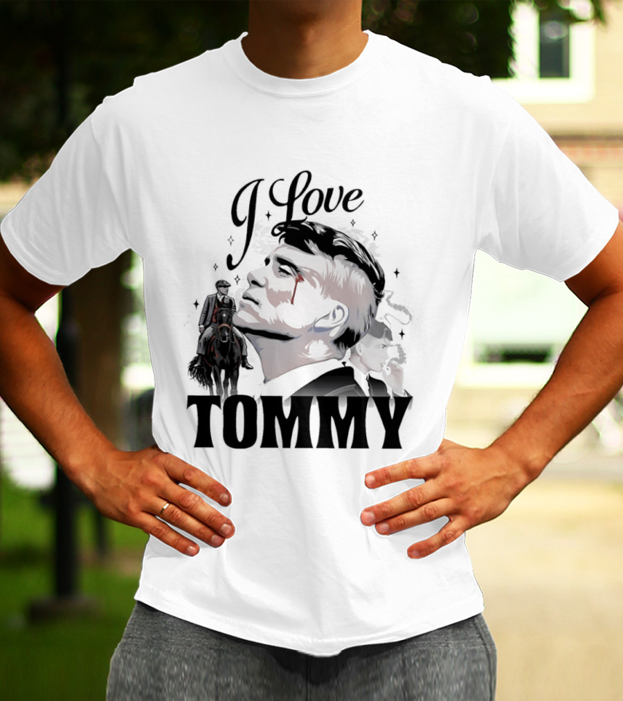 I Love Tommy Shelby In Peaky Blinders Movie Horse And Man Image T-Shirt