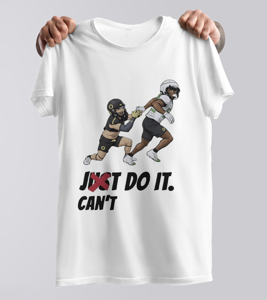 Just Can't Do It Football Players Chase In Action T-Shirt