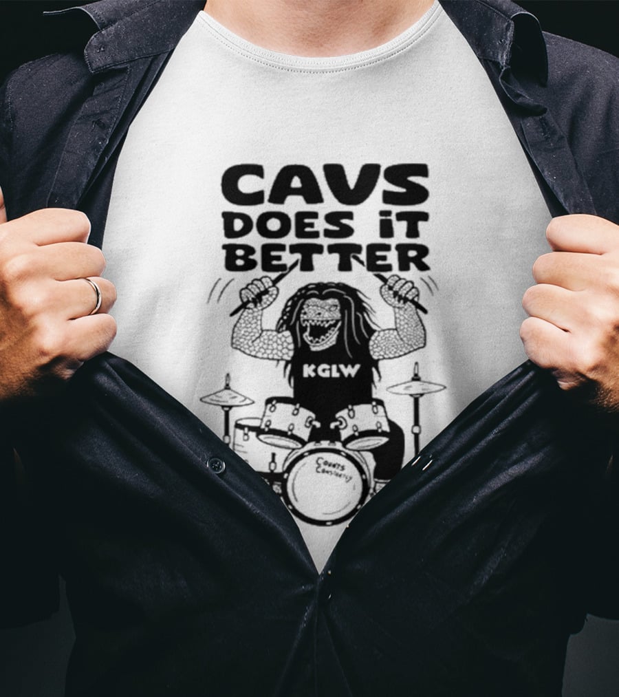 Cavs Does It Better KGLW Drummer Image T-Shirt
